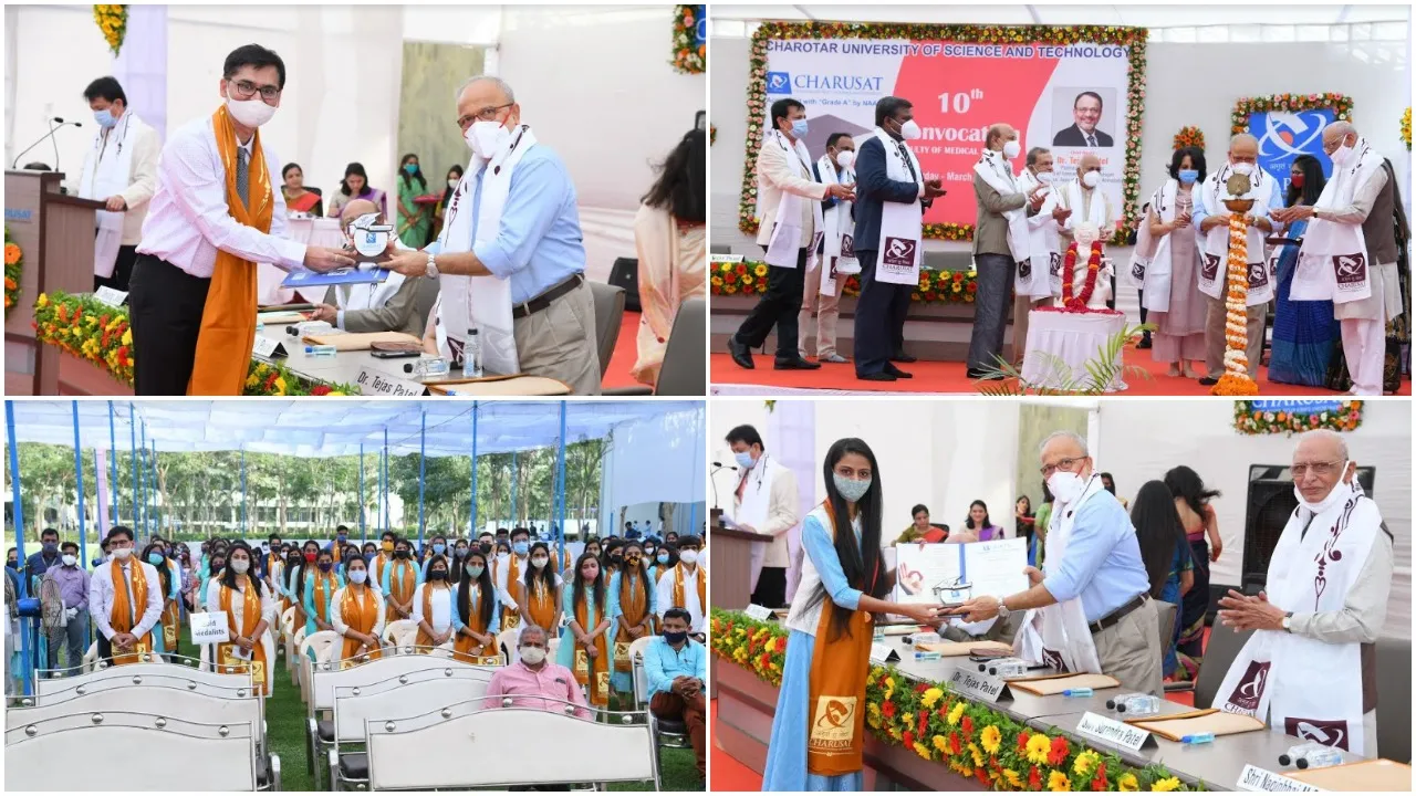 CHARUSAT witnesses 10th Convocation of Faculty of Medical Sciences