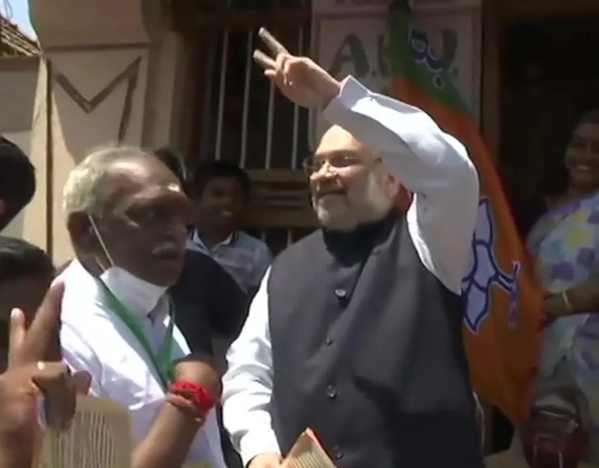 Amit Shah holds door-to-door campaign in Kanyakumari after temple visit