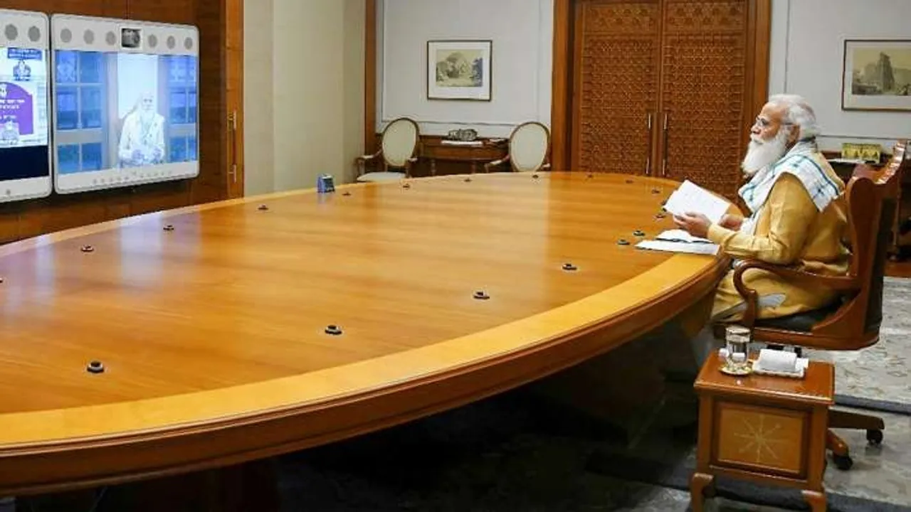 Prime Minister Narendra Modi chairs a meeting on COVID-19 situation in the country