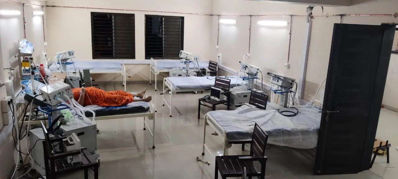 24 hours continuous hard work by administration to increase covid treatment facility