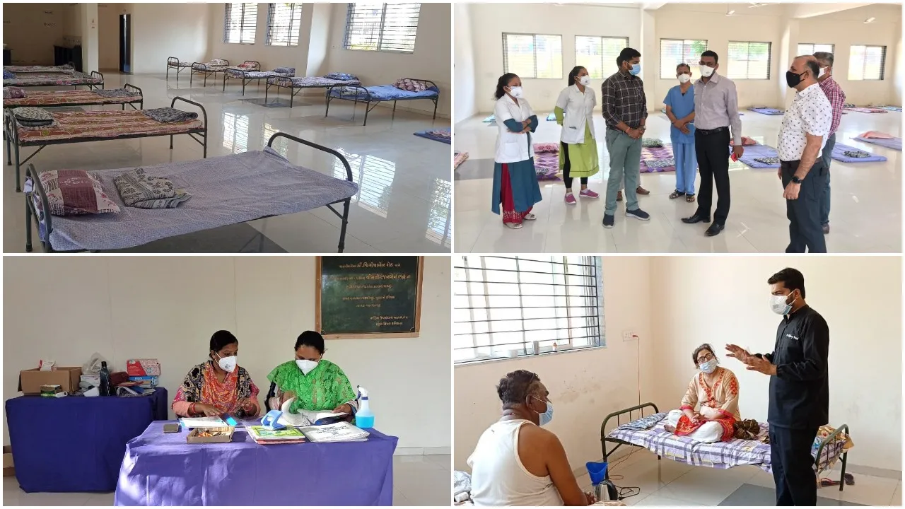 Essential care of Lalbaug Covid Care Center help patients recovered with oxygen level of 92% and corona effect of 50% in CT scan
