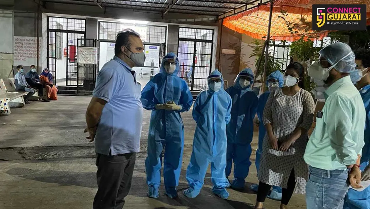 OSD midnight visit to Gotri Covid hospital in Vadodara