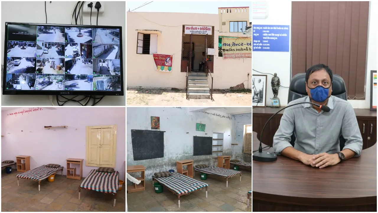 Motivational initiative to start 10 bed isolation center in Ankodiya primary school with public cooperation