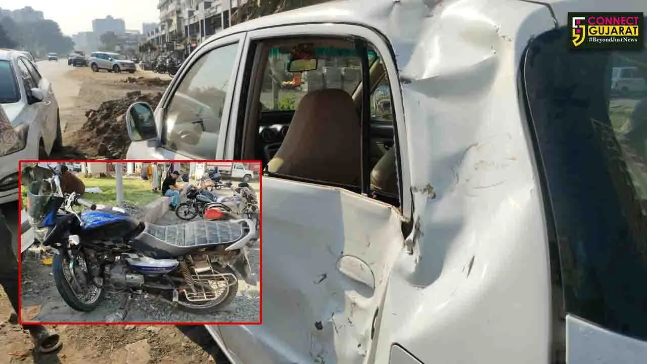 Bike and car accident