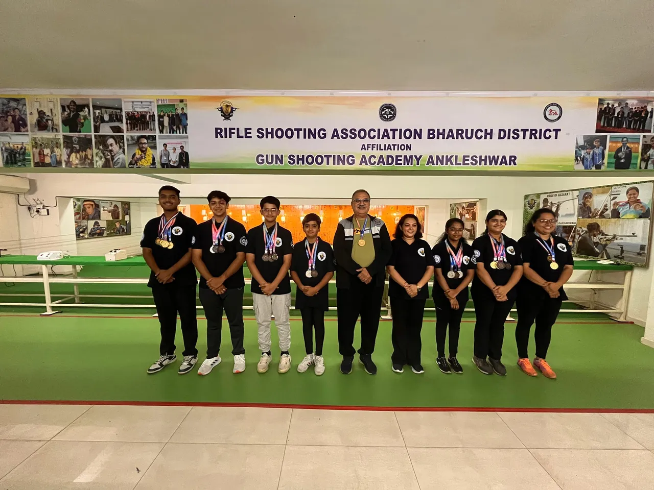 Shooters from Bharuch bagged 24 medals in the 60th Gujarat State Shooting Competition