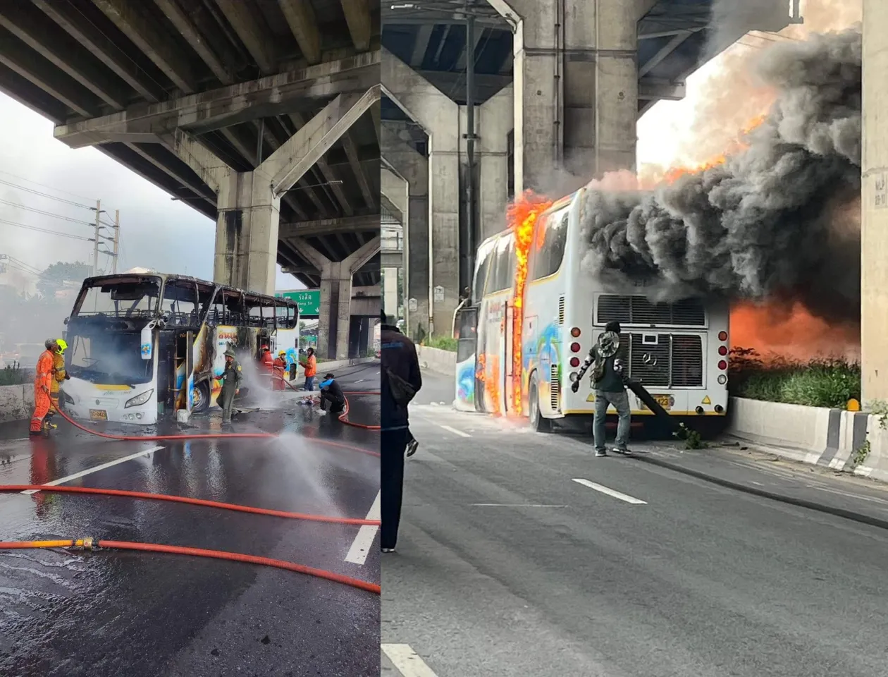 thailand bus fire