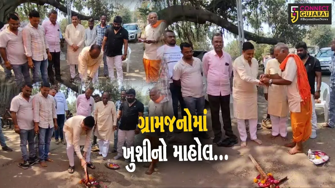 ભરૂચ : ઝઘડીયાના ફિચવાડા-ચાંદિયાપુરાના માર્ગનું સાંસદ મનસુખ વસાવાના હસ્તે ખાતમુર્હૂત કરાયું
