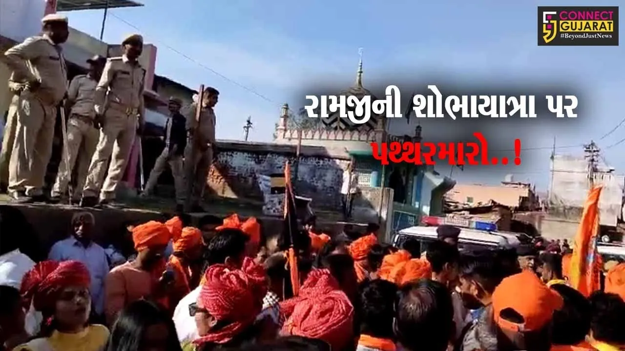 વડોદરા : રામજીની શોભાયાત્રા પર પથ્થરમારામાં 10 લોકોને ઈજા, ભોજ ગામ પોલીસ છાવણીમાં ફેરવાયું