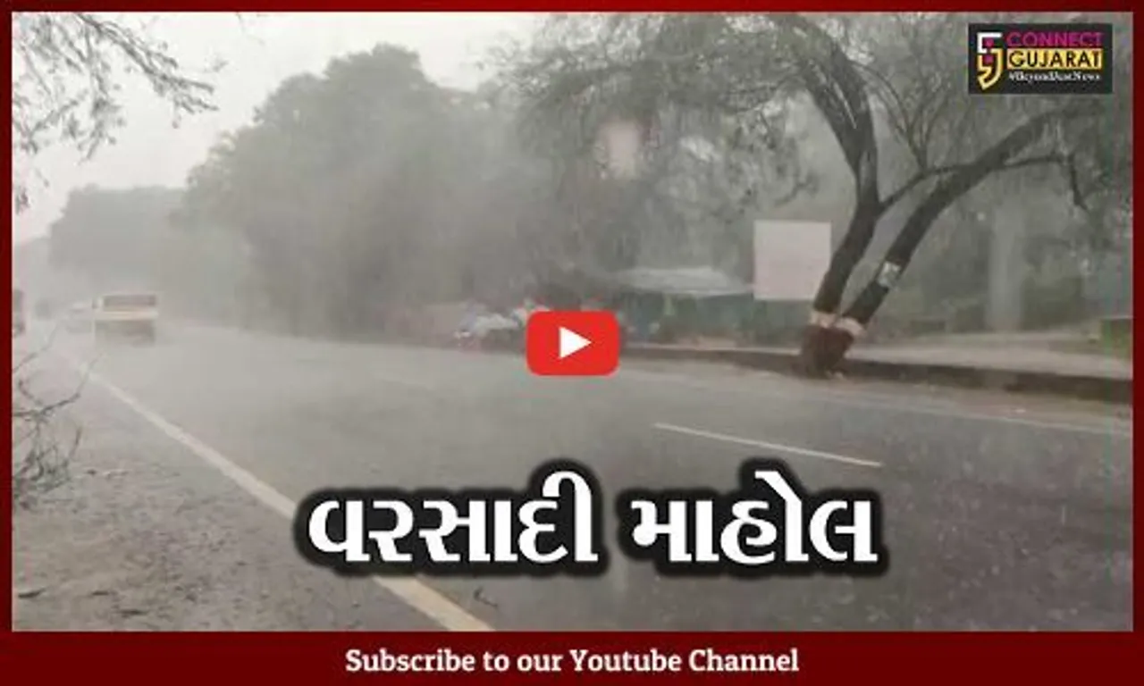 ભરૂચ–અંકલેશ્વરમાં ફરી વરસાદી માહોલ; ભારે પવન સાથે ધોધમાર વરસાદ