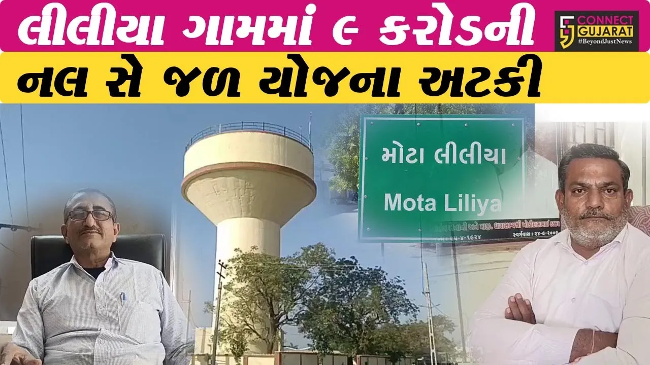 અમરેલી: લીલીયામાં 9 કરોડની નલ સે જલ યોજના કેમ 9 લાખના વાંકે અટકી..? જુઓ અમારો આ સ્પેશિયલ રિપોર્ટ