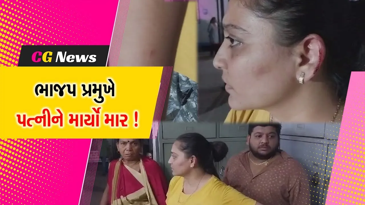 વડોદરા: માંજલપુર વોર્ડ નં-18ના BJPના પ્રમુખ પાર્થ પટેલ દ્વારા માર માર્યો હોવાનો પત્નીનો આક્ષેપ