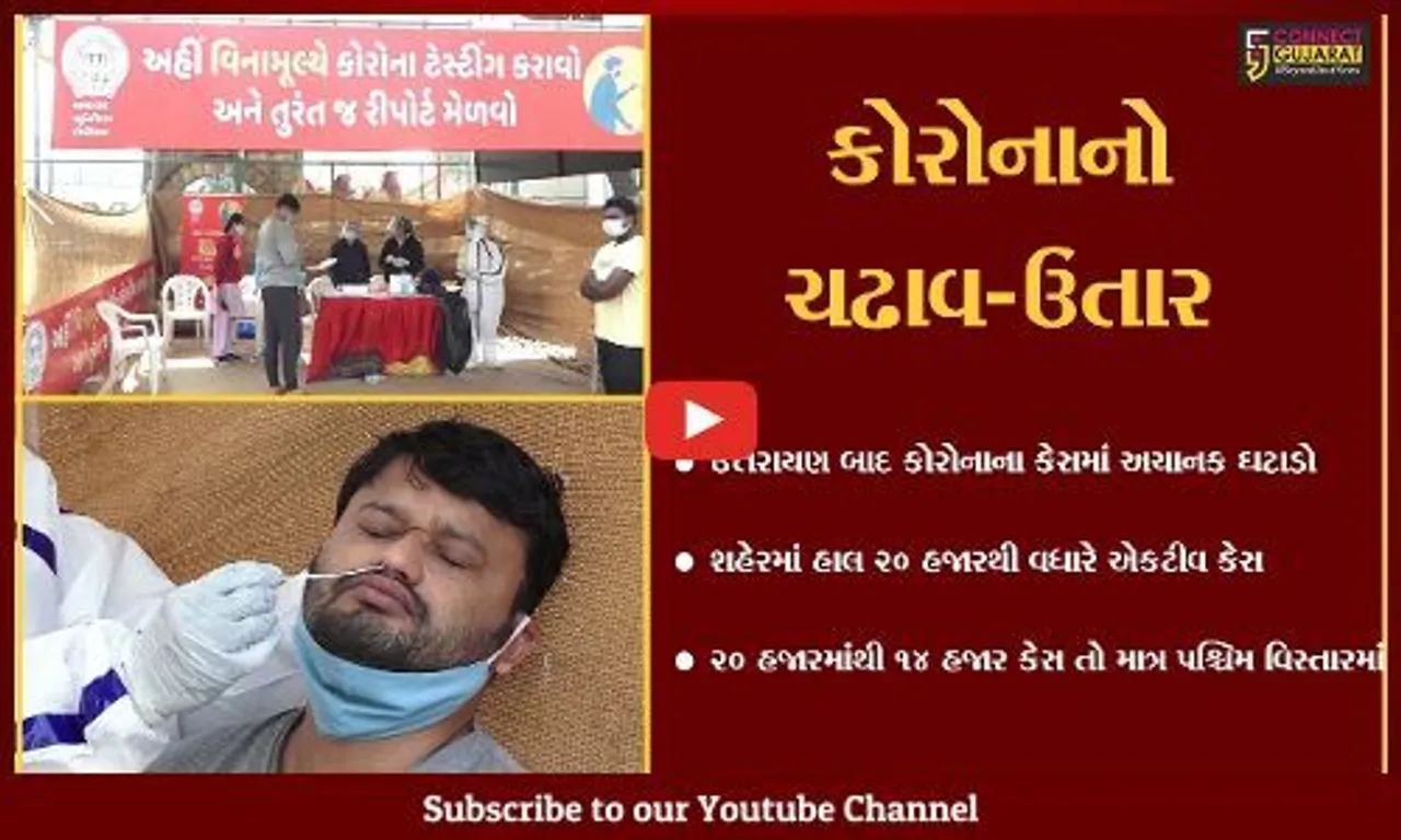 અમદાવાદ : પશ્ચિમ અમદાવાદમાં કોરોનાના "ધામા", 14 હજારથી વધારે એકટીવ કેસ