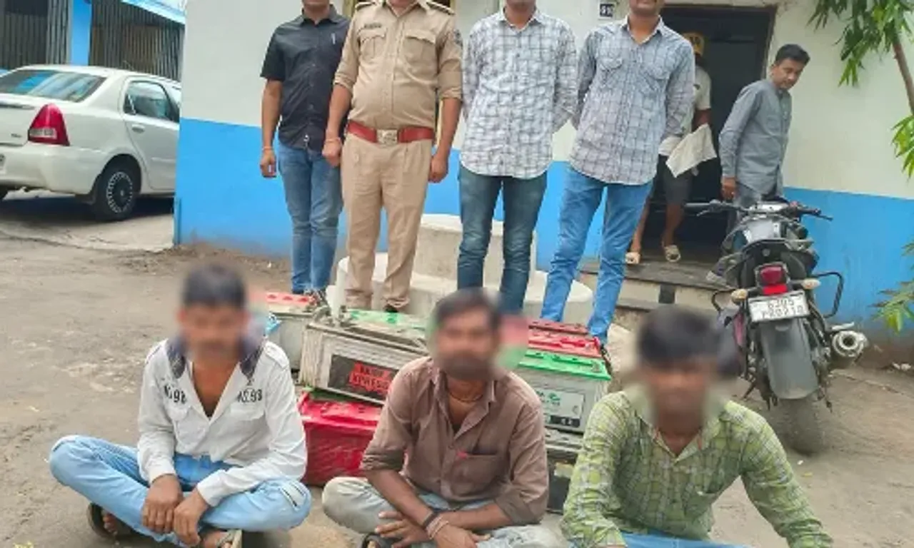 અંકલેશ્વર: GIDCમાંથી જૂની બેટરીની ચોરી કરનાર 3 આરોપીઓની પોલીસે કરી ધરપકડ,20 નંગ બેટરી કબ્જે કરાય