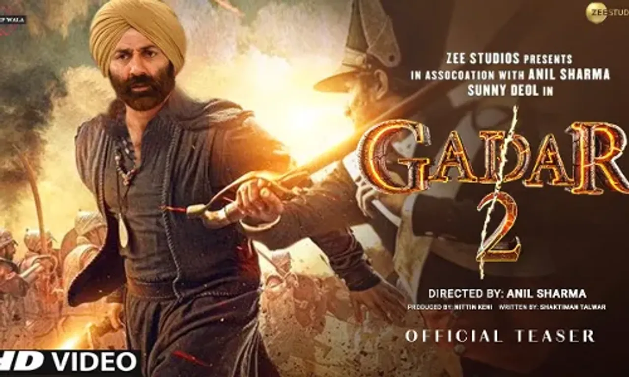 ગદર-2નું ટીઝર રિલીઝ : આ વખતે હેન્ડપંપ છોડીને સની દેઓલે વ્હીલ ઉપાડ્યું, પછી જોવા મળ્યું પાકિસ્તાન-ભારત વચ્ચે યુદ્ધ