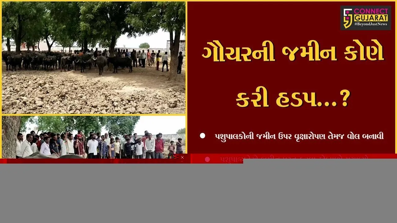 અંકલેશ્વર : અંદાડા ગામે ગૌચર જમીનમાં વૃક્ષારોપણ અને વોલ ઊભી કરાતા પશુપાલકોએ હોબાળો મચાવ્યો
