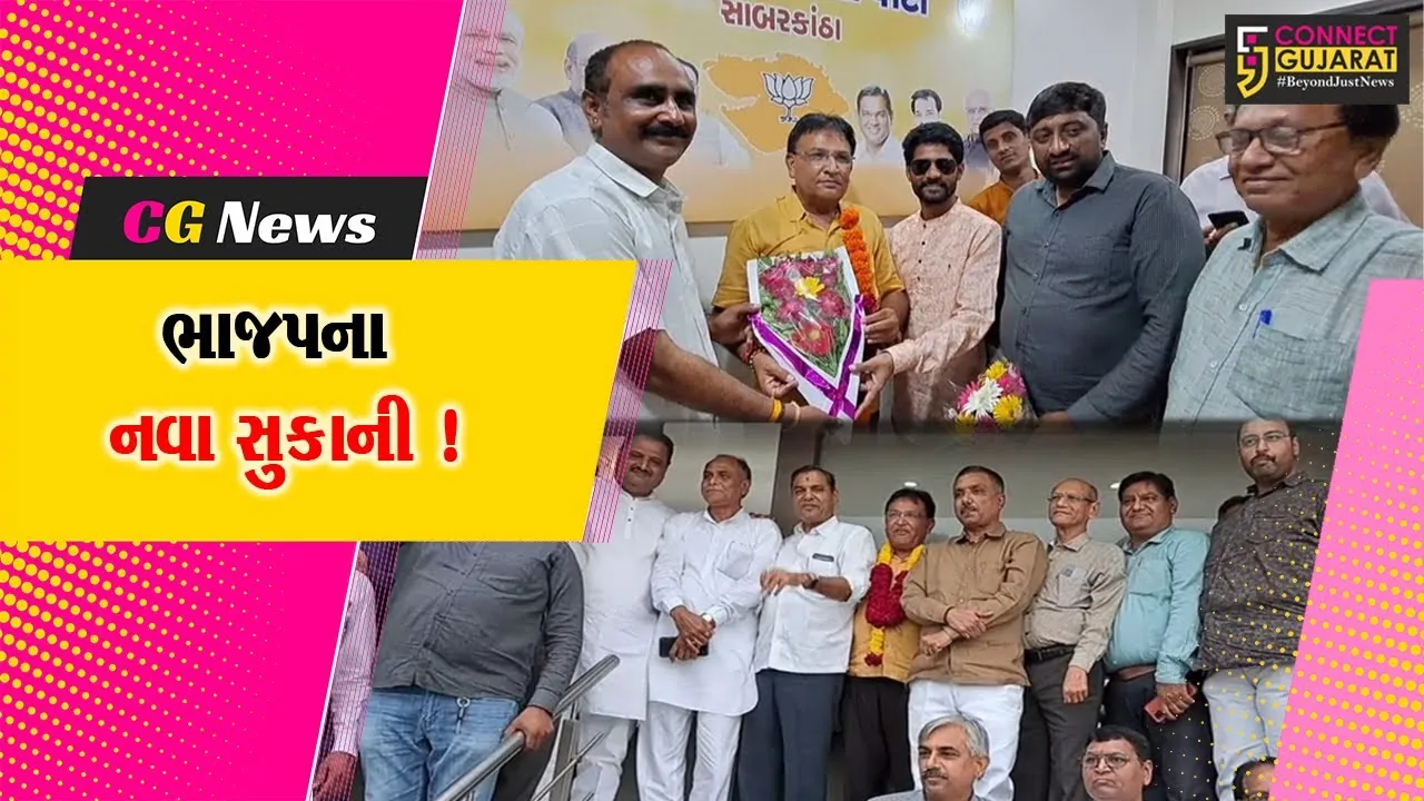 સાબરકાંઠા: જિલ્લા ભાજપના નવા પ્રમુખ તરીકે કનુ પટેલની વરણી,કાર્યકરો દ્વારા કરવામાં આવી ઉજવણી