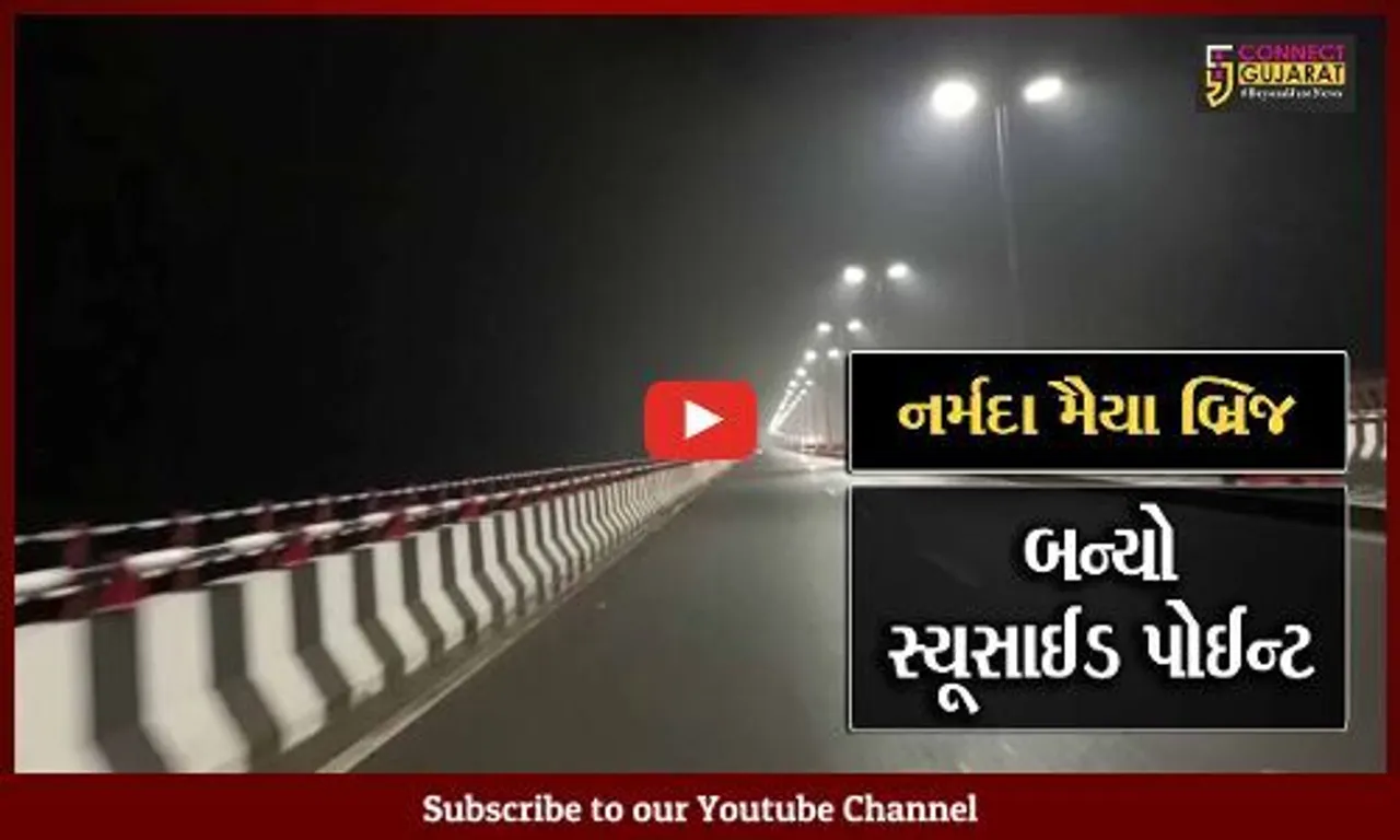 ભરૂચ:નર્મદા મૈયા બ્રિજ પરથી પ્રેમીએ પ્રેમિકા સામે જ નદીમાં લગાવી મોતની છલાંગ