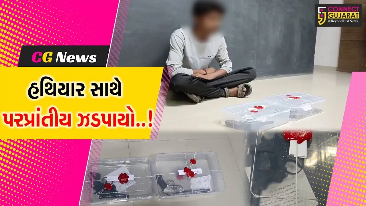 જુનાગઢ : તમંચા, રિવોલ્વર અને કાર્ટિસ સાથે SOG પોલીસે કરી પરપ્રાંતીયની ધરપકડ...
