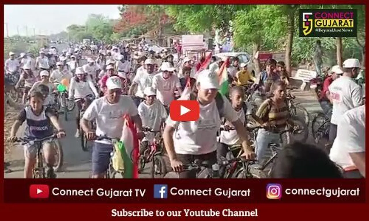 ભરૂચ: નહેરૂ યૂવા કેન્દ્ર દ્વારા 3 જૂન વર્લ્ડ બાઈસિકલ ડે નિમિત્તે સાયકલોથોનનું કરાયું આયોજન.