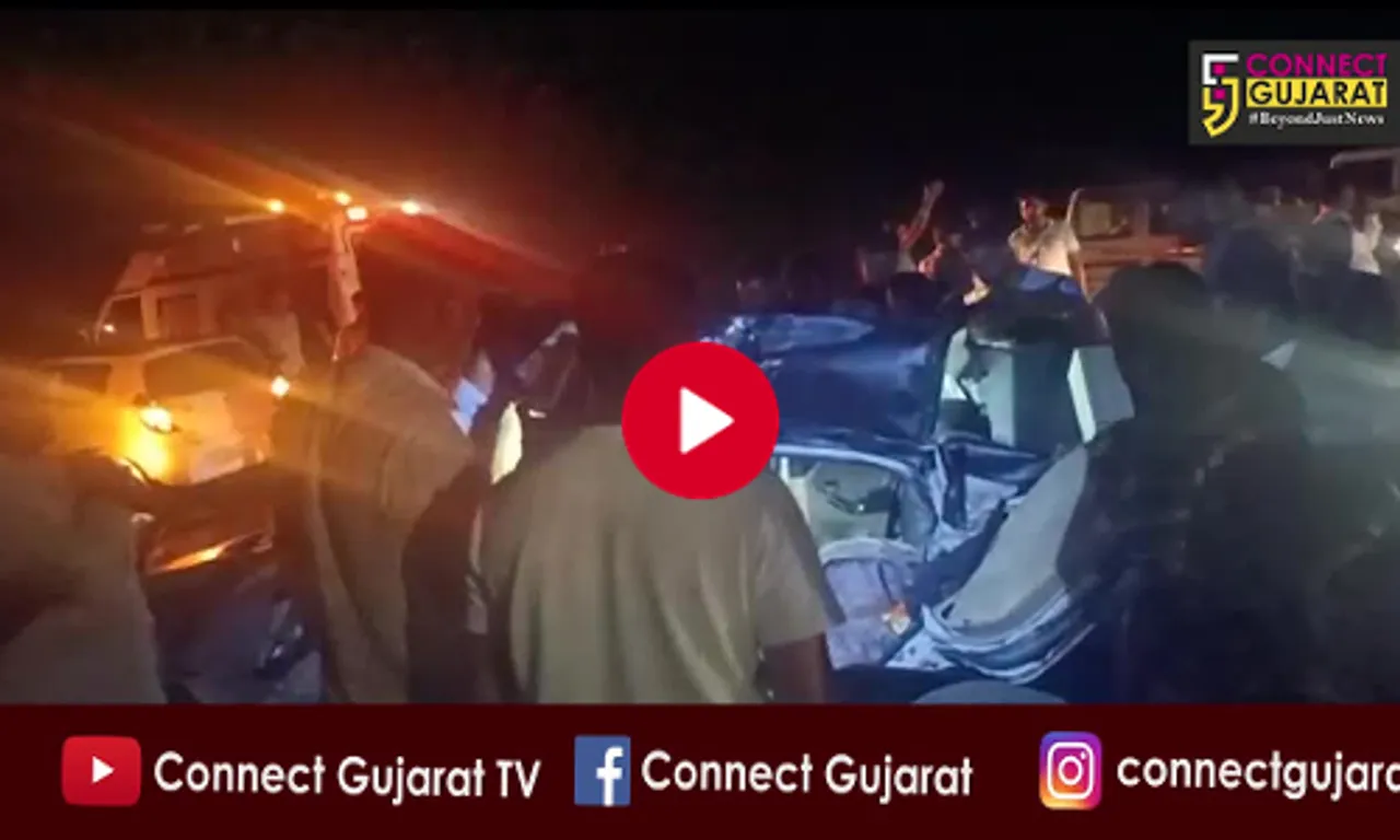 ભાવનગર અમદાવાદ શોર્ટ રૂટ પર ગમખ્વાર અકસ્માત, અકસ્માતમાં 5 લોકોના ઘટના સ્થળ પર જ મોત