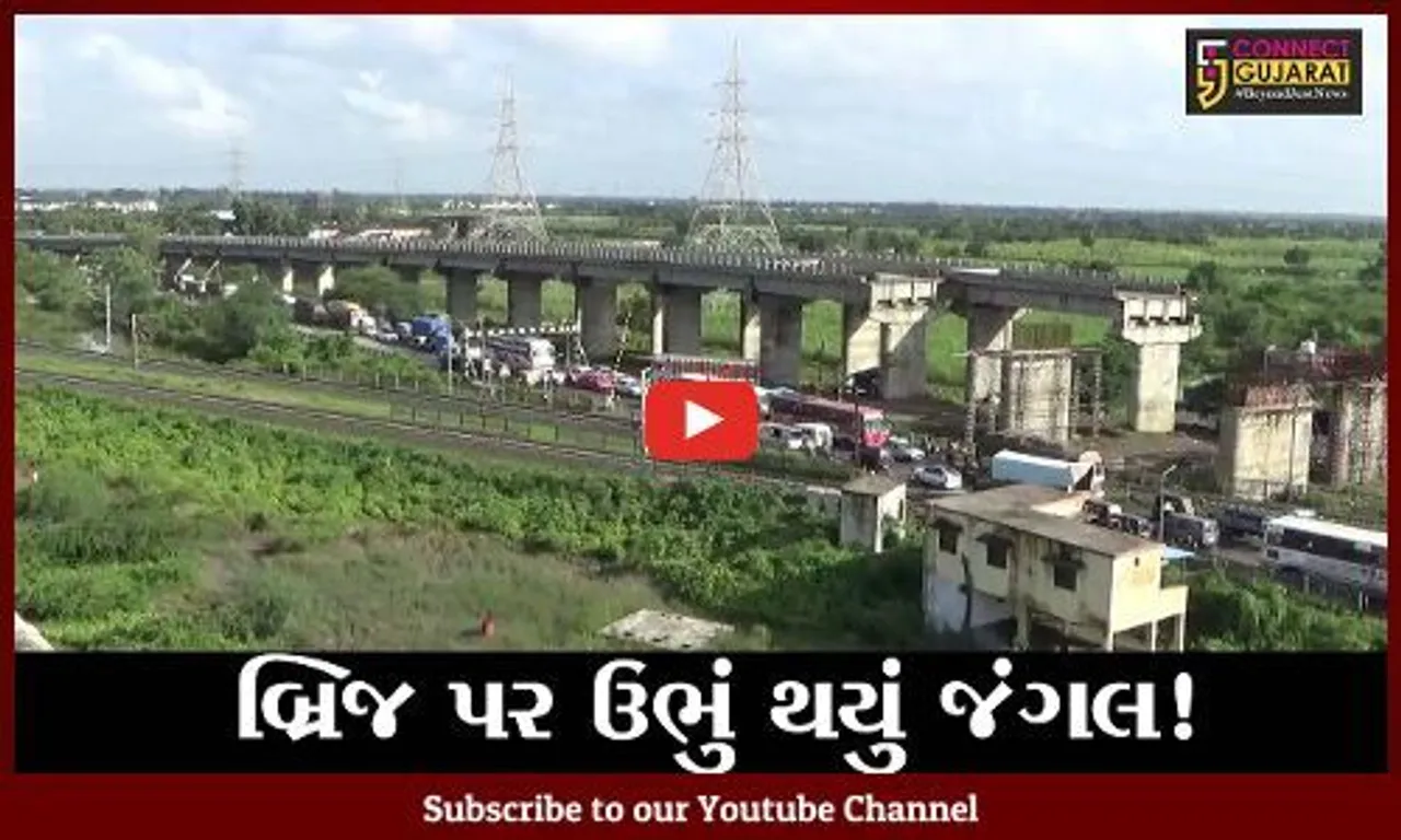 સુરત: પલસાણા તાલુકાના દસ્તાન ગામે ઓવરબ્રિજની ખોરંભે પડેલ કામગીરી શરૂ કરવા માંગ