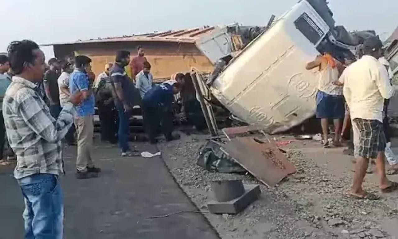 સુરત : નેશનલ હાઇવે 48 પર સર્જાયો ગમખ્વાર અકસ્માત, દુર્ઘટનામાં 3 લોકોના કમકમાટી ભર્યા મોત.....