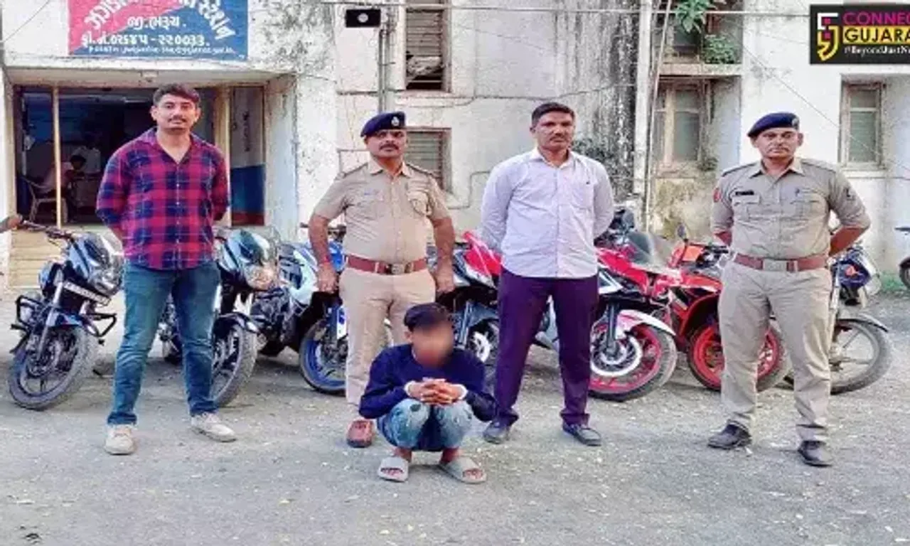 ભરૂચ-વડોદરામાંથી 10 સ્પોર્ટ્સ બાઇકની ચોરી કરનાર મધ્યપ્રદેશની ગેંગના 2 સાગરીતો ઝડપાયા, રૂ. 7.15 લાખની ચોરીની બાઇકો જપ્ત