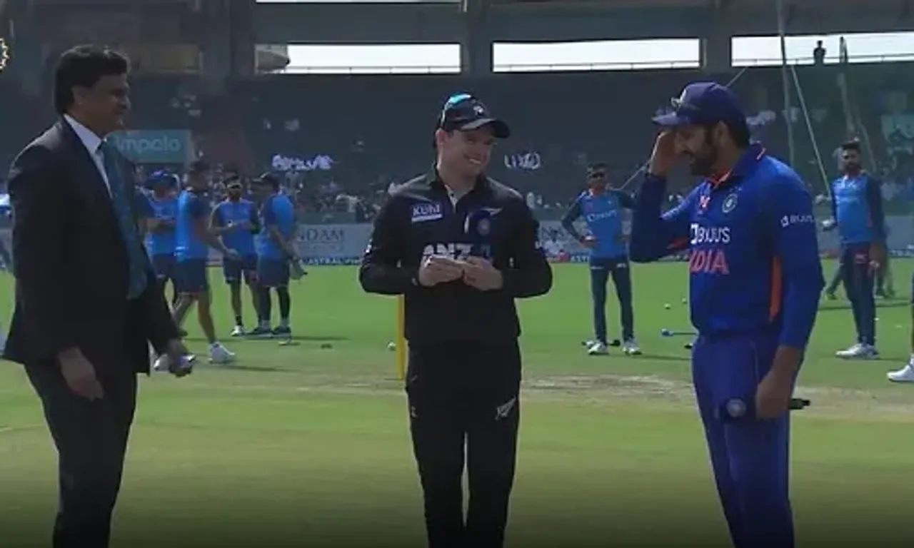 IND vs NZ : ટોસ દરમિયાન કેપ્ટન રોહિત પોતાનો નિર્ણય ભૂલી ગયો, ન્યૂઝીલેન્ડના કેપ્ટન અને મેચ રેફરી પણ થયા સ્તબ્ધ..!