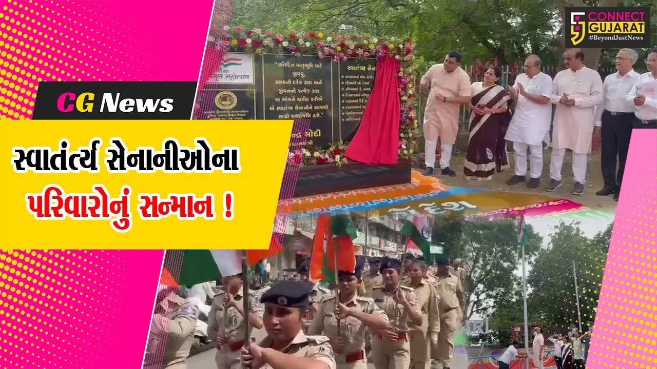 નવસારી: મારી માટી મારો દેશ અભિયાન અંતર્ગત 8 સ્વાતંત્ર્ય સેનાની પરિવારોને સન્માનિત કરાયા