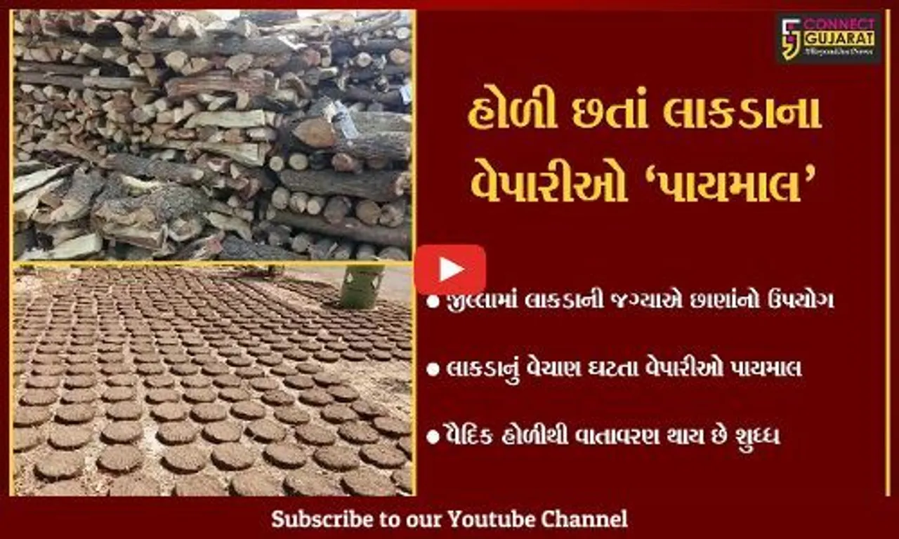 ભરૂચ: પર્યાવરણના જતન માટે વૈદિક હોળીને લઈ લાકડાનું વેચાણ ઘટ્યું, વેપારીઓ પાયમાલ થયા.