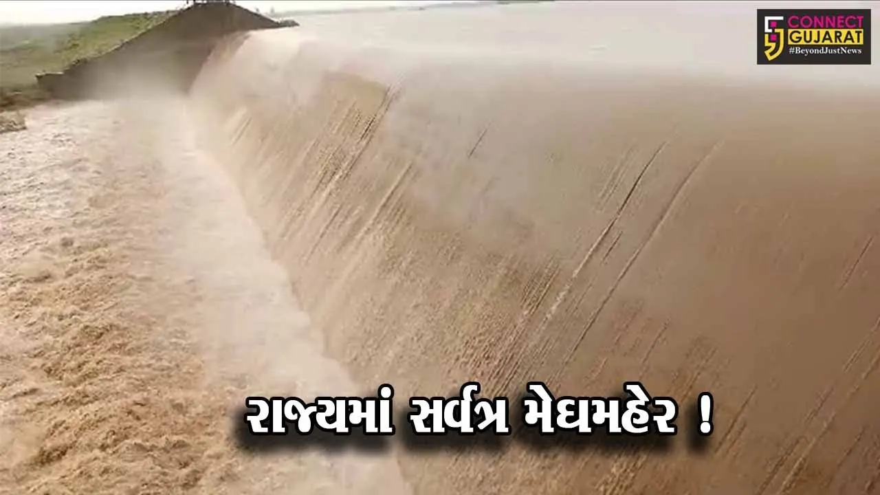 રાજયમાં છેલ્લા 24 કલાકમાં 205 તાલુકામાં વરસાદ, વલસાડના ધરમપુર માં 9.5 ઇંચ વરસાદ નોંધાયો