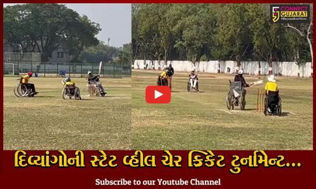 વડોદરા : દિવ્યાંગ ક્રિકેટરો માટે યોજાય "સ્ટેટ વ્હીલ ચેર ક્રિકેટ ટુર્નામેન્ટ", બેટ્સમેન-બોલર-ફિલ્ડરો વ્હીલ ચેર રમ્યા મેચ
