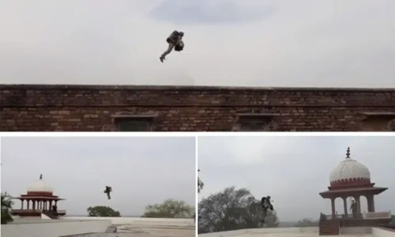 રાજસ્થાન : ધોલપુરમાં આવ્યો સુપરહીરો! વ્યક્તિ એરોપ્લેનની જેમ ઉડવા લાગ્યો, લોકો જોઈને થયા સ્તબ્ધ.!