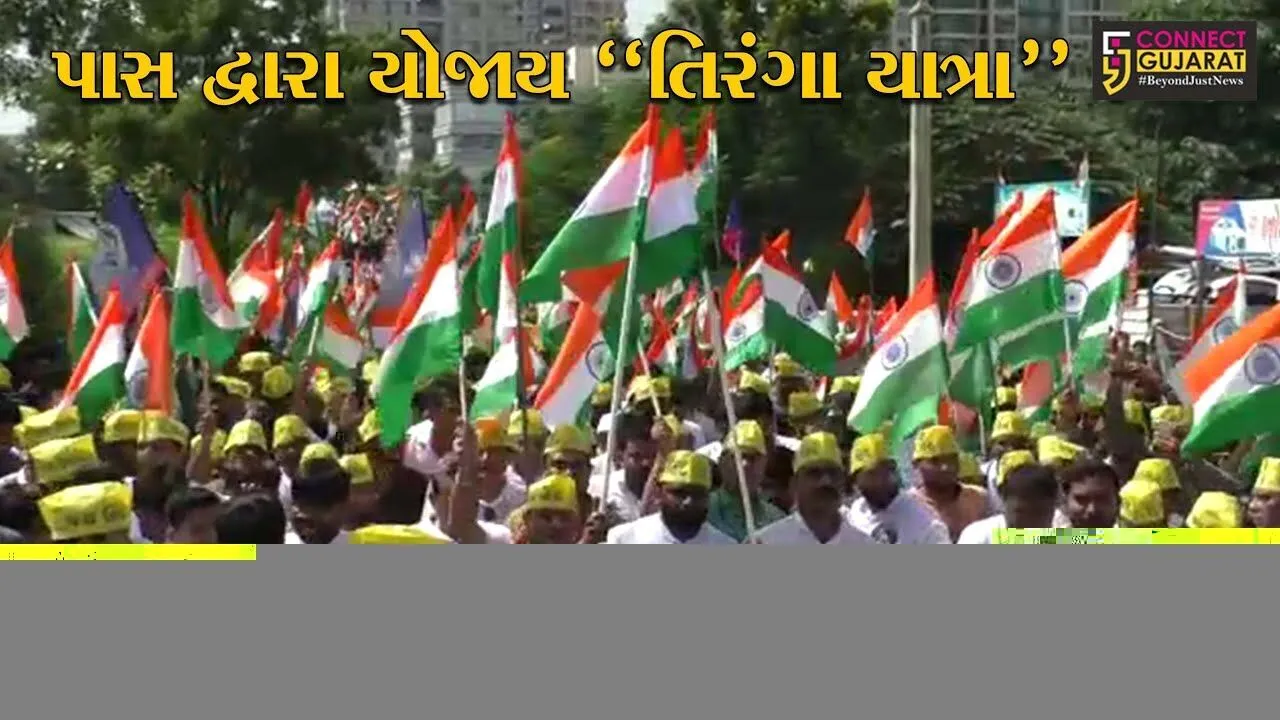 સુરત: પાટીદાર અનામન આંદોલનને  સાત વર્ષ પૂર્ણ થતાં તિરંગા પદયાત્રાનું આયોજન,મોટી સંખ્યામાં લોકો જોડાયા