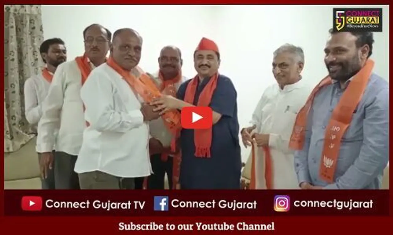 કોંગ્રેસમાં ગાબડું:ભરૂચ ઝઘડિયા કોંગ્રેસના પૂર્વ પ્રમુખ અને સહકારી આગેવાનોએ ભાજપનો કેસરીયો ધારણ કર્યો