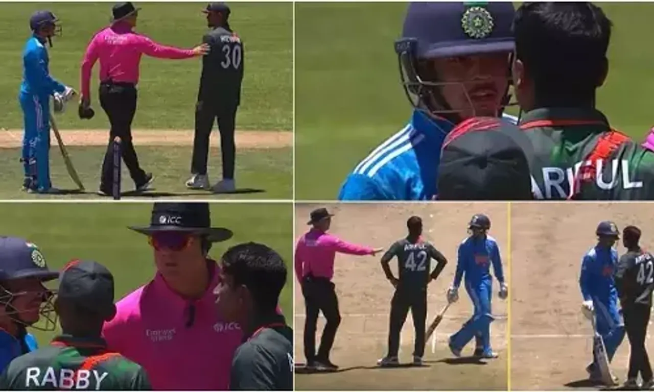 IND U19 vs BAN U19: ટીમ ઈન્ડિયાના કેપ્ટન અને બાંગ્લાદેશના ખેલાડી વચ્ચે થઈ તુતુ-મેમે..!