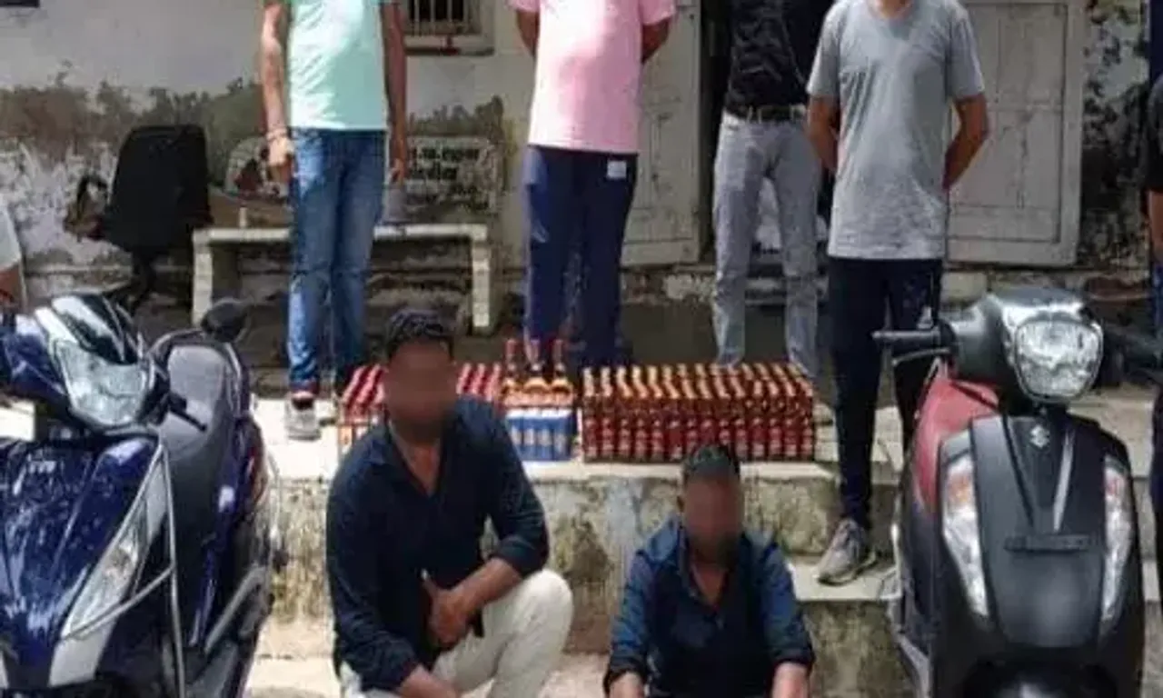 ભરૂચ : મારવાડી ટેકરાથી દારૂના જથ્થા સાથે પોલીસે કરી કુખ્યાત બુટલેગર સહિત 2 શખ્સોની અટકાયત...