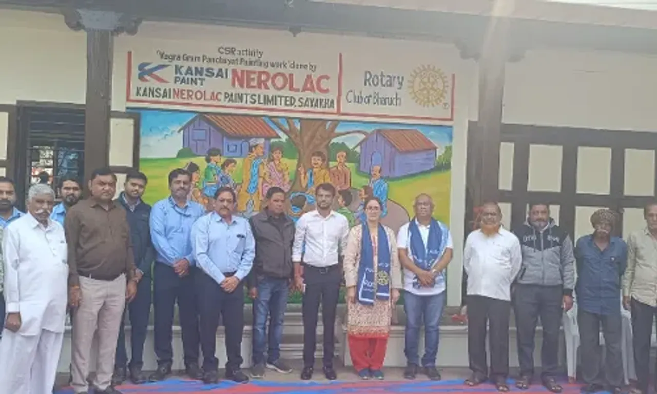 ભરૂચ: વાગરા ગ્રામ પંચાયત કચેરીને કંસાઈ નેરોલેક પેન્ટ્સ કંપનીએ રંગ રોગાન કરાવ્યુ..!