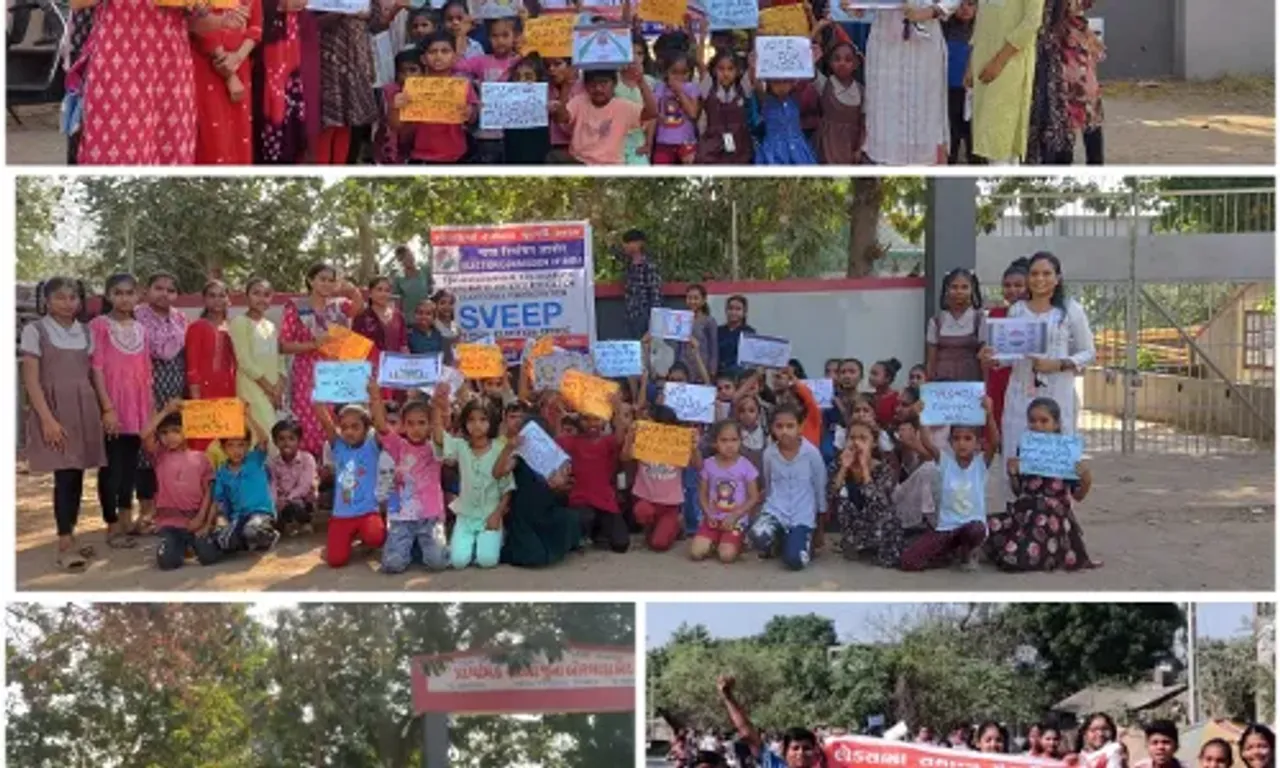 અંકલેશ્વર: જુના બોરભાઠા બેટ ગામે મતદાન જાગૃતિ અંગેની રેલી યોજાય