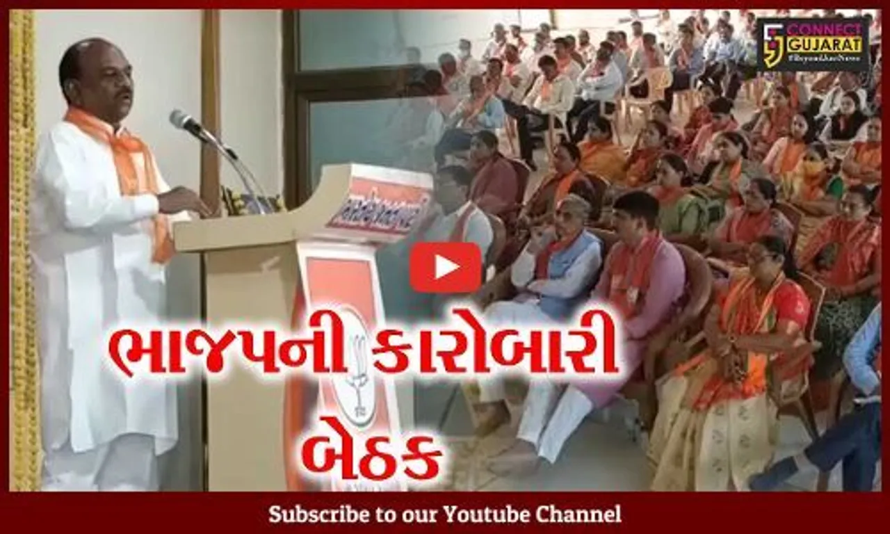 ભરૂચ: જિલ્લાના સંગઠન પ્રભારી જનક બગદાણાની અધ્યક્ષતામાં ભાજપ કારોબારી બેઠક યોજાઈ