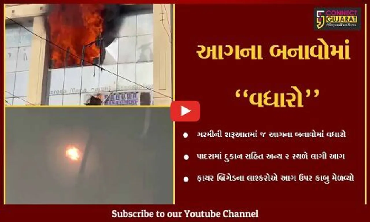 વડોદરા : દુકાન અને બિલ્ડીંગમાં ફાટી નીકળી આગ, બબ્બે આગના બનાવથી લોકોમાં ફફડાટ...