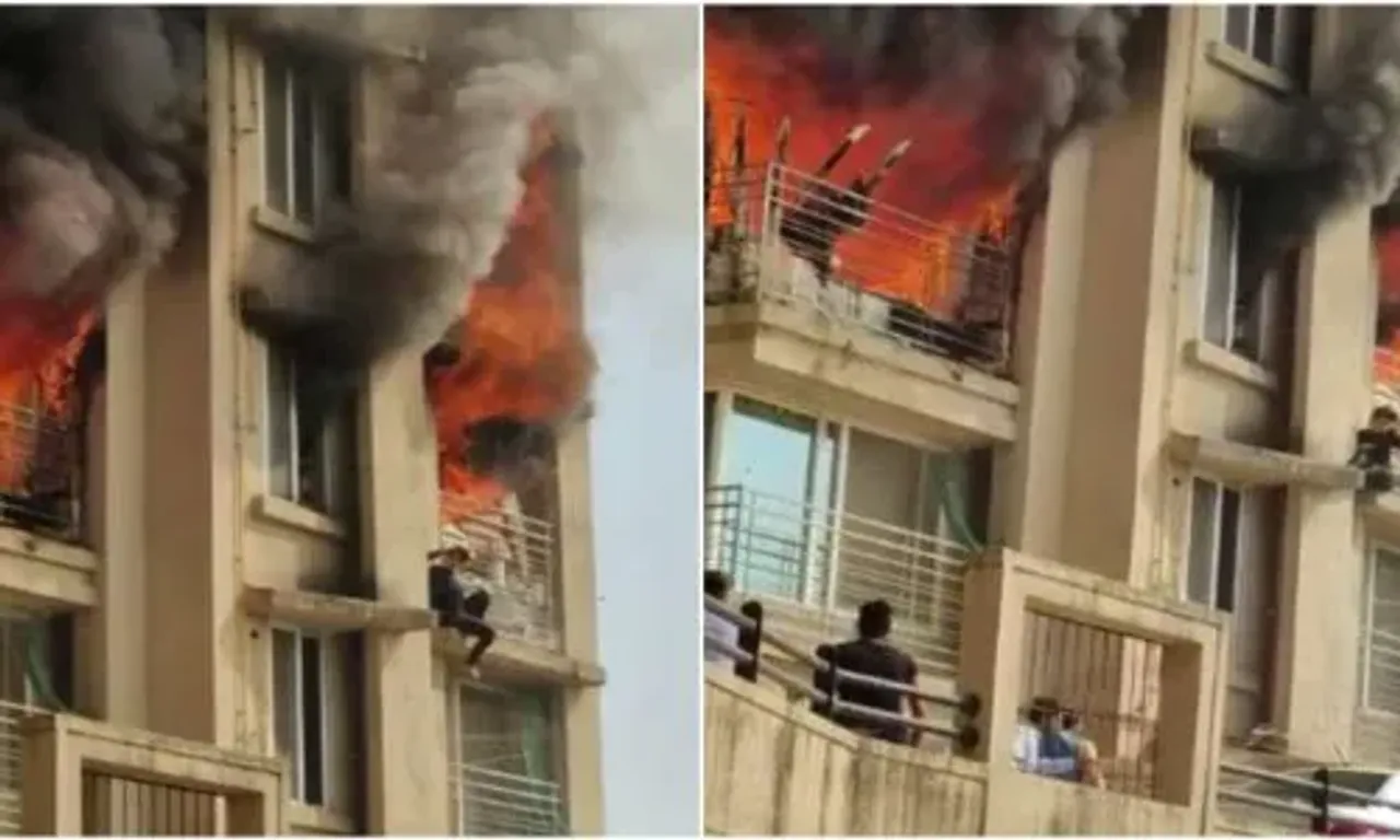 મુંબઈના મલાડ વિસ્તારમાં 22 માળની ઈમારતમાં લાગી આગ