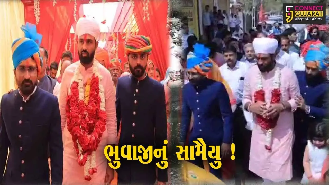 અરવલ્લીઃમોડાસાના મેઢાસણ ગામે મુકેશ ભુવાજીનું રાજપુત સમાજ દ્વારા સામૈયા સાથે સ્વાગત કરાયું