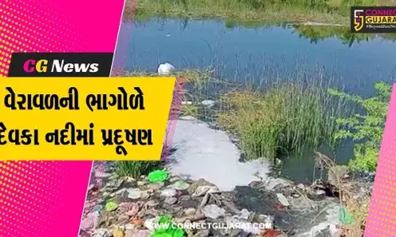 ગીર સોમનાથ : વેરાવળની દેવકા નદીમાં પ્રદૂષણથી લોકોને આંખોમાં બળતરા, અતિશય દુર્ગંધની પણ ઉઠી ફરિયાદ…