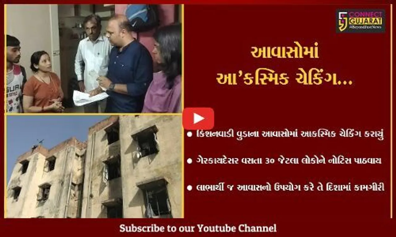 વડોદરા : કિશનવાડી વુડાના આવાસોમાં તંત્રનું આકસ્મિક ચેકિંગ, 30 લોકોને નોટિસ અપાય...
