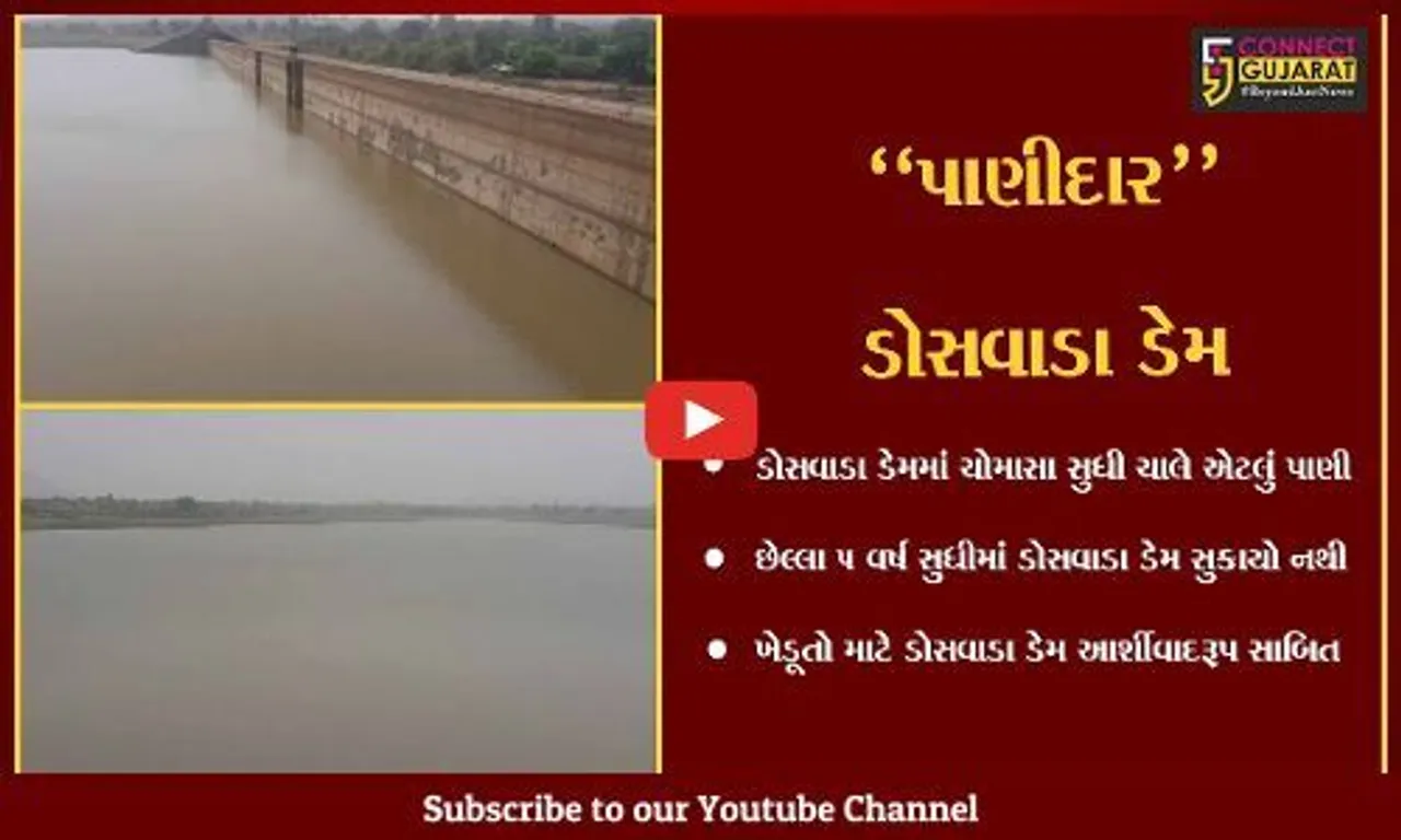 તાપી : ઉનાળાની કાળઝાળ ગરમી વચ્ચે પણ લોકોને પાણી પહોચાડવા માટે ડોસવાડા ડેમ અડીખમ...