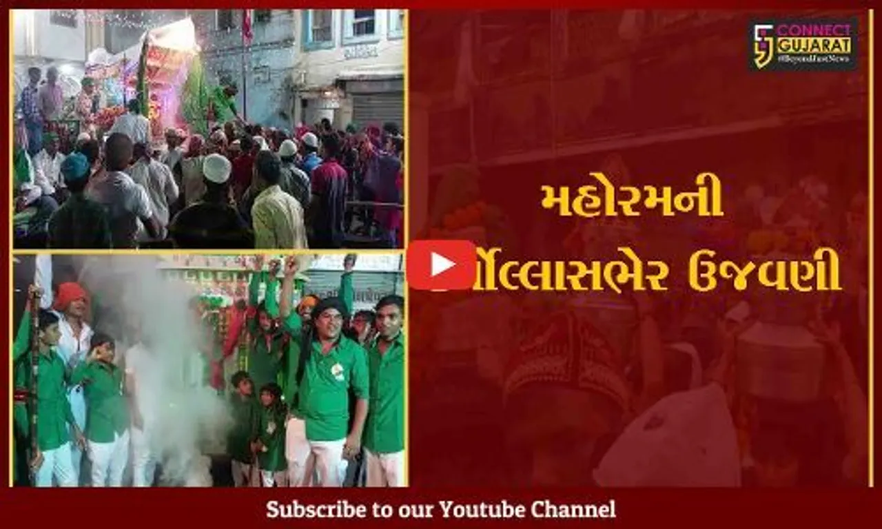 જુનાગઢ : સેજના ઓટા વિસ્તારમાં મુસ્લિમોની મહોરમની પરંપરાગત રીતે ઉજવણી, હિન્દુ સમાજના લોકો પણ દર્શન કરવા પહોંચ્યા