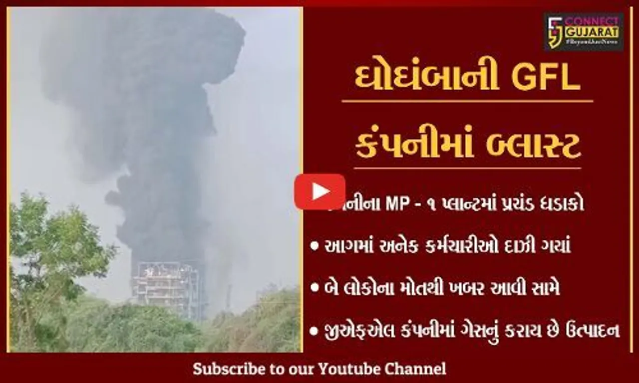 પંચમહાલ : ઘોઘંબામાં ગેસનું ઉત્પાદન કરતી GFL કંપનીમાં બ્લાસ્ટ, બે કામદારના મોત