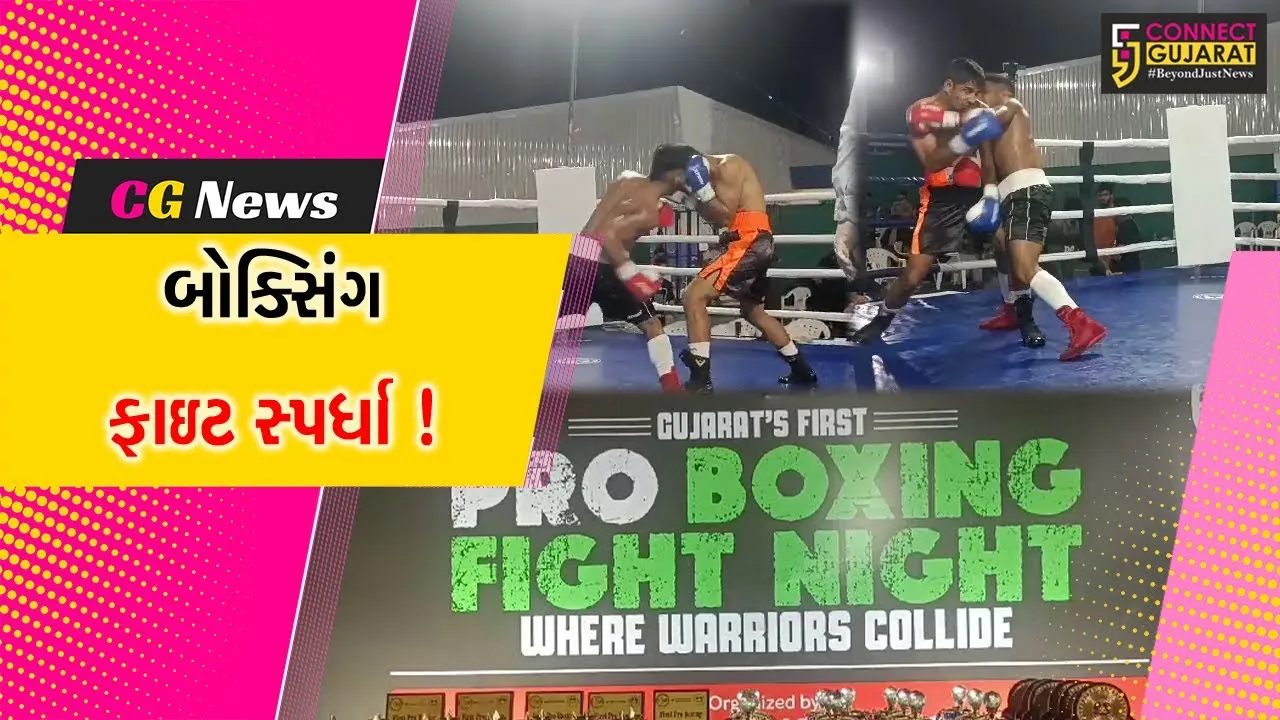 વડોદરા: પ્રથમવાર પ્રોફેશનલ બોક્સિંગ ફાઇટ સ્પર્ધા યોજાય, દેશભરમાંથી 26 સ્પર્ધકોએ લીધો ભાગ