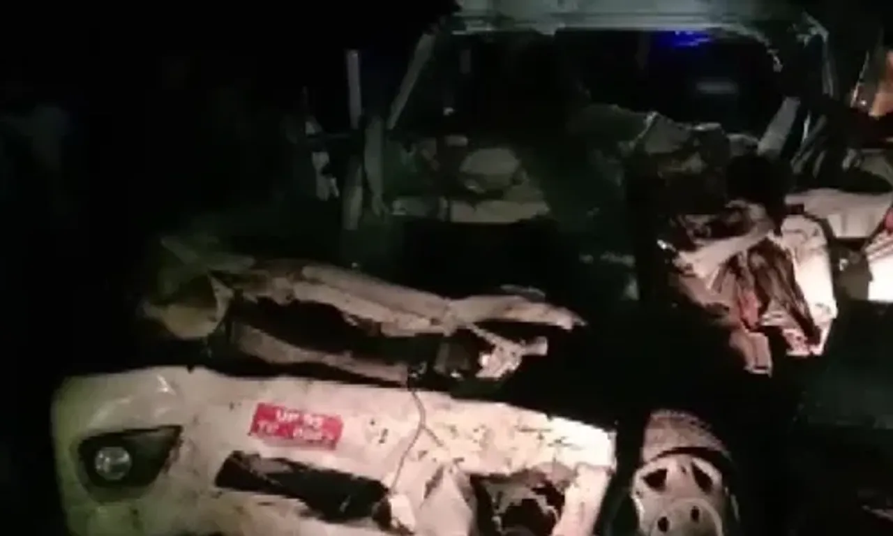 ઉત્તરપ્રદેશ : બાંદા જિલ્લાના પરિયાદાઈ નજીક બોલેરો પાર્ક કરેલી ટ્રક સાથે અથડાઈ, 7 લોકોના મોત